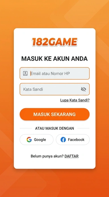 Masuk Akun 182game untuk Pengguna Android