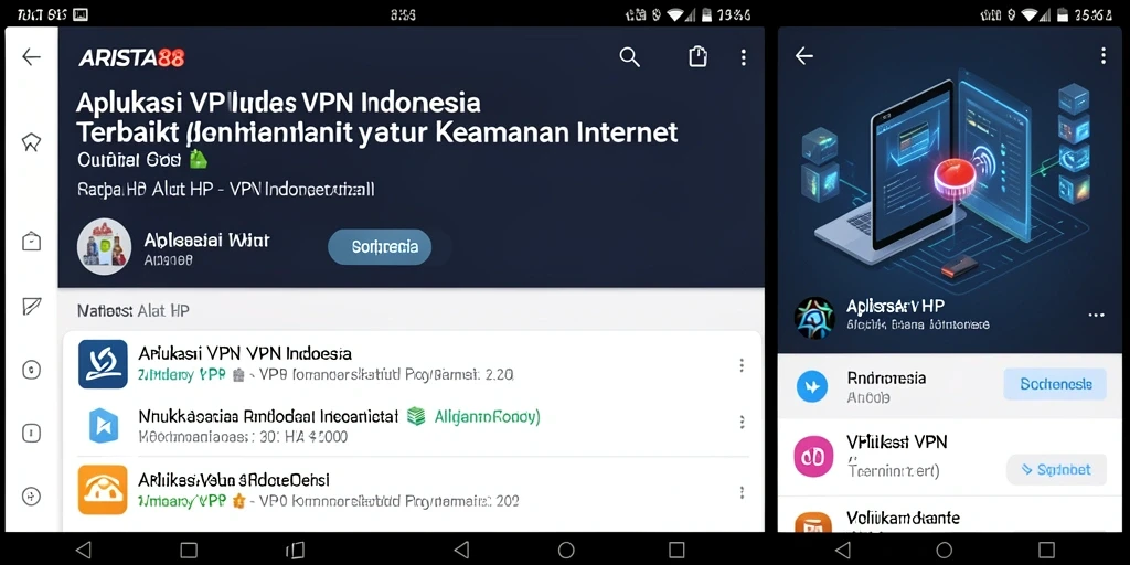 Antarmuka pengguna ARISTA88 yang mudah digunakan untuk akses VPN.