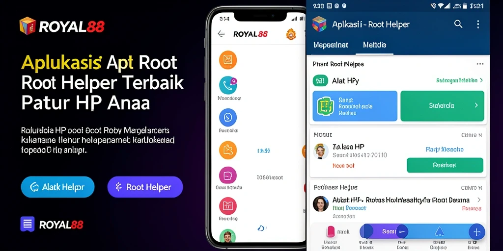 Antarmuka aplikasi ROYAL88 yang modern dan intuitif.